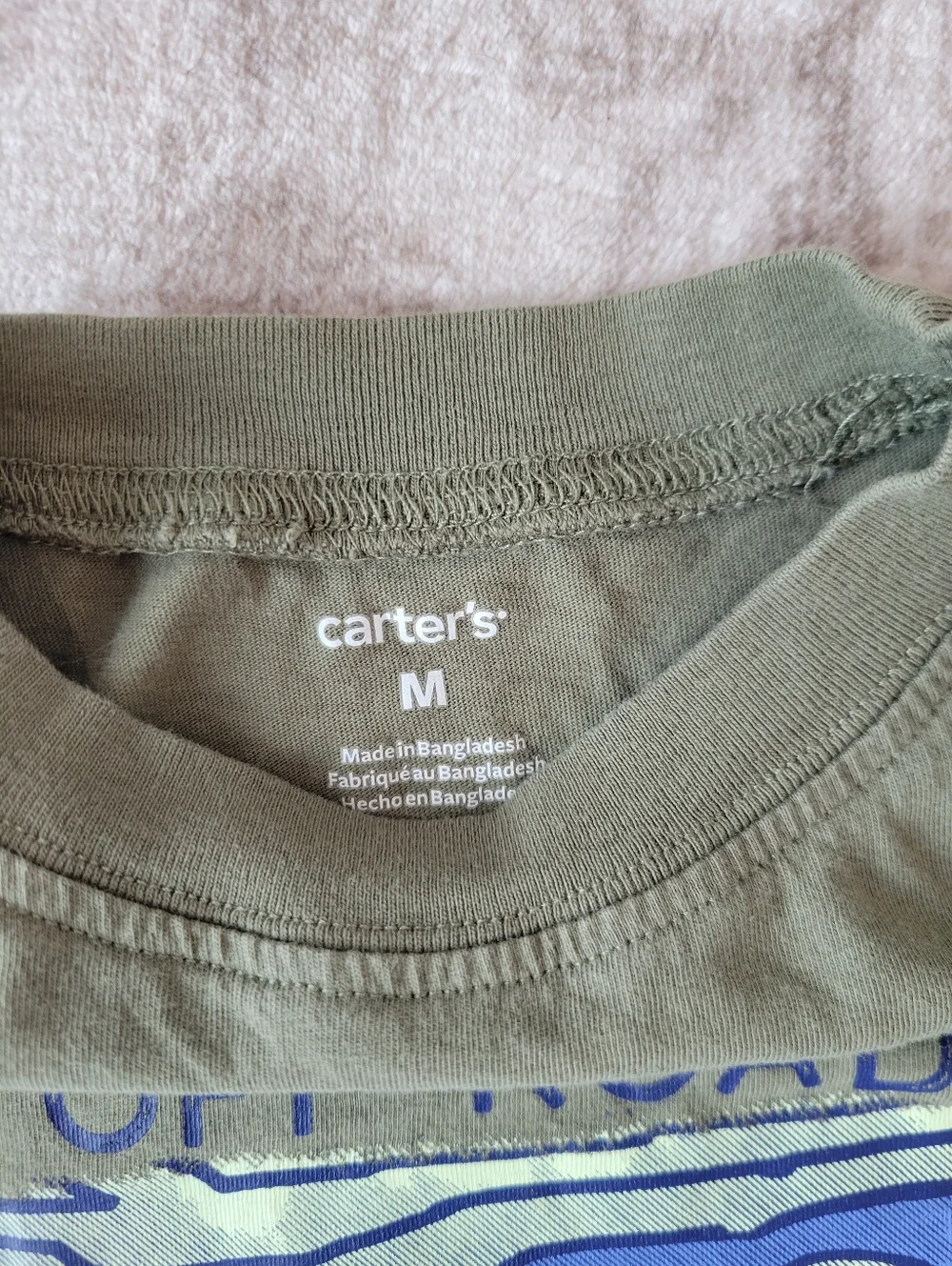 Carter’s Boys‎ Graphic Tee M Army Green Off-Road Jeep